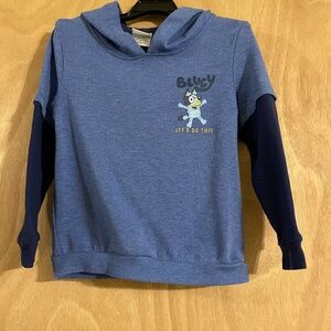 Good used condition BLUEY sweatshirt and Sweatpants size 4T